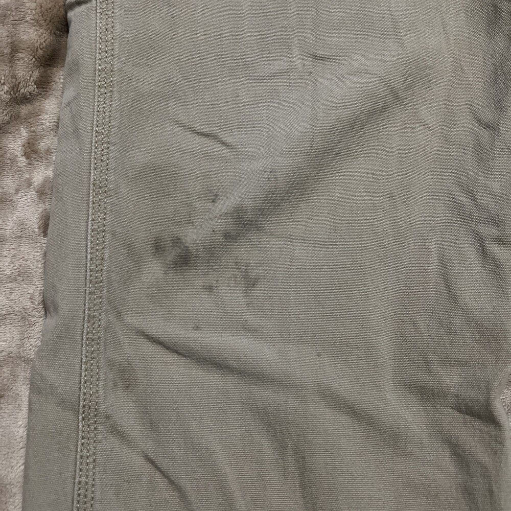 Carhartt Relaxed Fit Carpenter Pants Mens 38x32 Tan Canvas Distressed - Picture 9 of 14